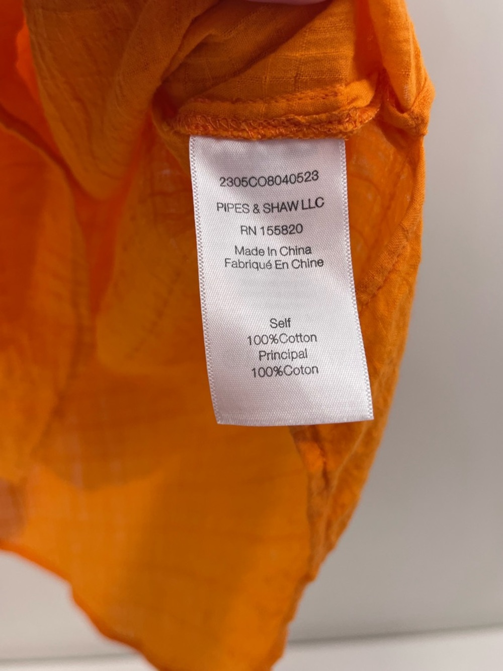 Veronica Beard Frasier Blouse Womens Size 4 Victorian Romantic Orange Cotton - Picture 9 of 11